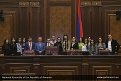Master Students of the International Scientific-Educational Center of NAS RA Visited the RA National Assembly