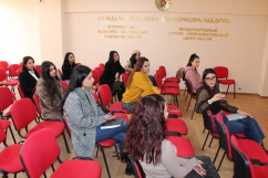 ISEC holds regular meetings with students. Meeting-discussion with the 1st and 2nd year head students of the current programs of the ISEC NAS RA