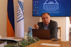Dean Atom Mkhitaryan Presents the Activities of the International Scientific-Educational Center on Public Radio of Armenia